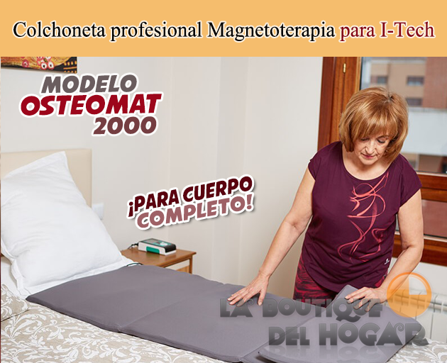 Colchoneta terapéutica Profesional 160x65 cm Modelo OSTEOMAT 2000 para Magnetoterapia I-Tech