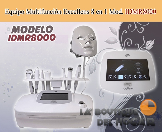 Equipo Multifunción Excellens 8 en 1 para tratamiento facial