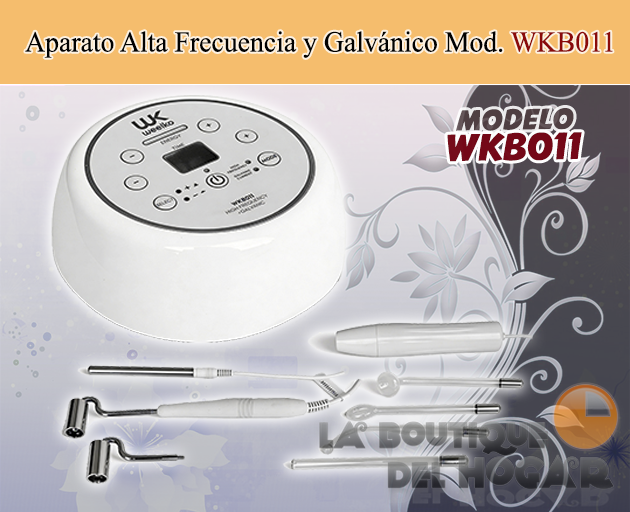 Aparato de Alta Frecuencia & Galvánico Profesional para tratamientos estéticos Utech High Galvanic Modelo F803.N Weelko