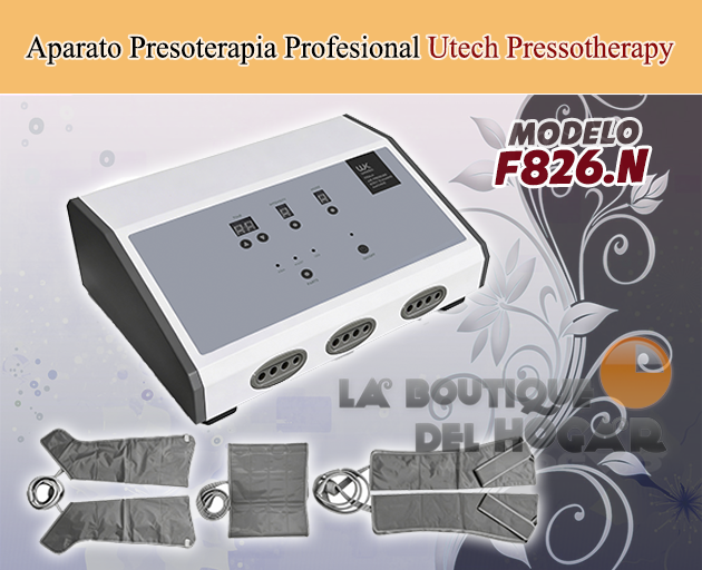 Aparato de Presoterapia F-826 para tratamientos estéticos