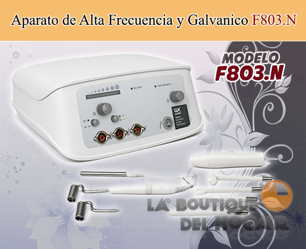 Aparato de Alta Frecuencia & Galvánico Profesional para tratamientos estéticos Utech High Galvanic Modelo F803.N Weelko