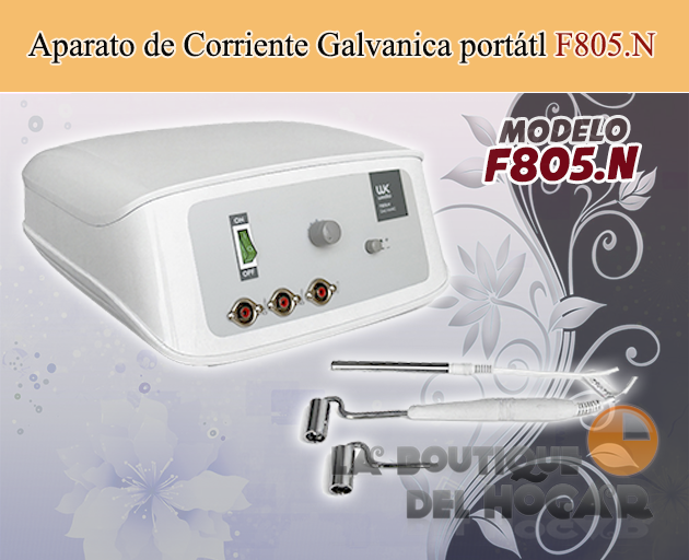 Aparato de Corriente Galvánica Profesional Utech Galvanic Modelo F805.N Weelko