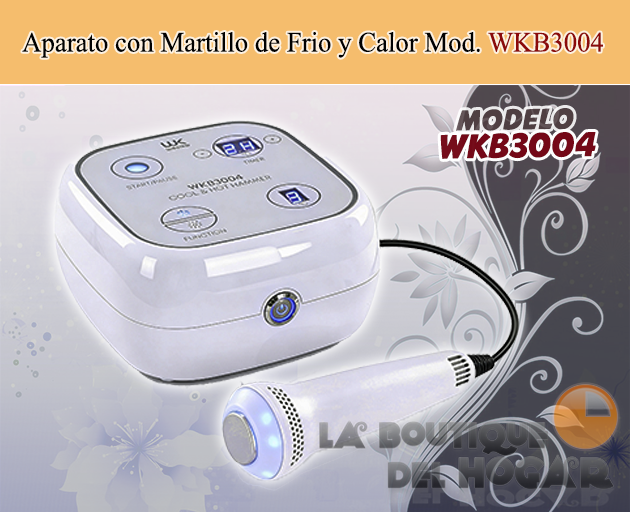 Aparato con martillo de frío y calor para tratamientos faciales Cold&Hot Hammer Modelo WKB3004
