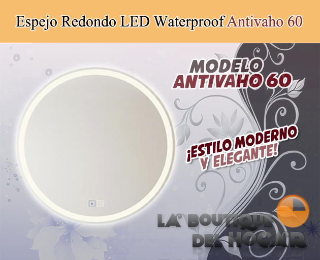 Tocador de Peluquería estilo Moderno con espejo Modelo Antivaho 60