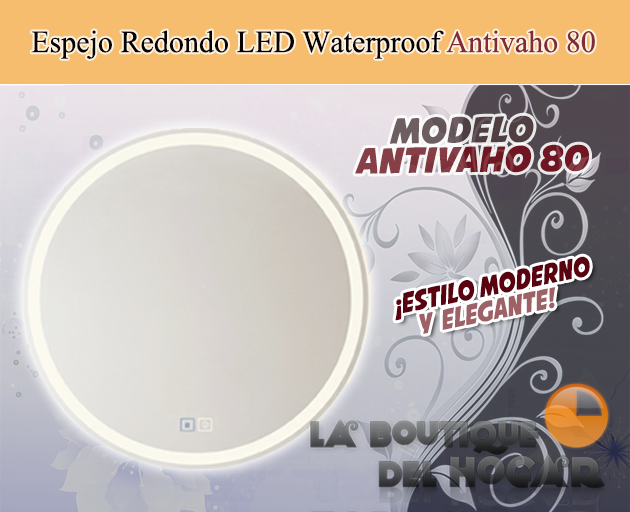 Tocador de Peluquería estilo Moderno con espejo Modelo Antivaho 80