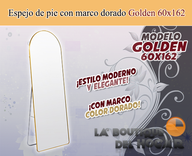 Tocador de Peluquería estilo Moderno con espejo Modelo Golden