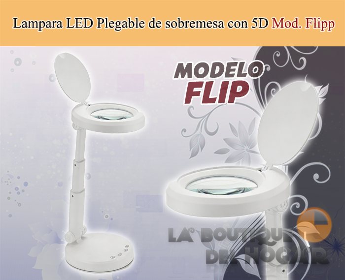 Lampara LED de 5 aumentos