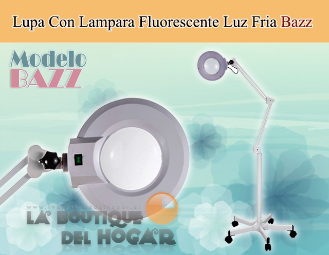 lampara fluorescente de 3 aumentos con pinza y luz fria