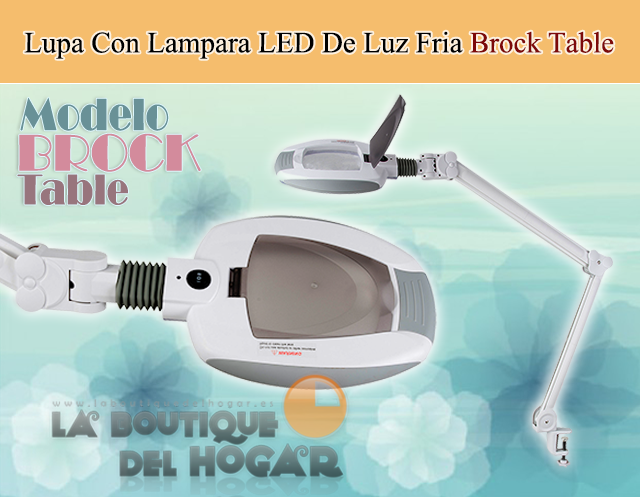 Lampara LED de 5 aumentos con luz fria