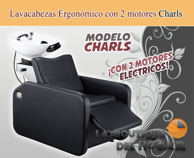 Lavacabezas Gama Alta con Reposapies Eléctrico Modelo Charls W