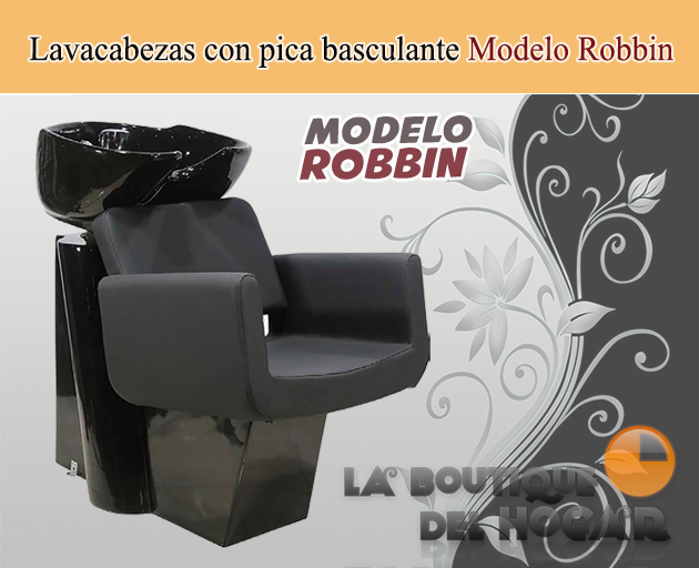 Lavacabezas con pica blanca y respaldo ergonómico Modelo Robbin
