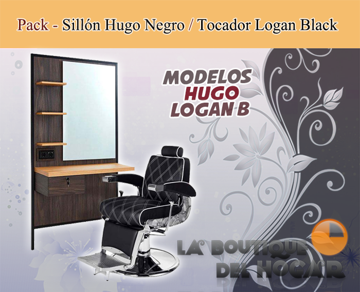 Pack - Sillón Barbería Kirk / Tocador Jules