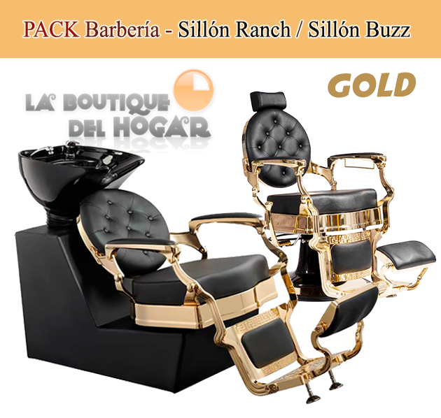 Pack - Sillón Barbería Kirk / Tocador Jules