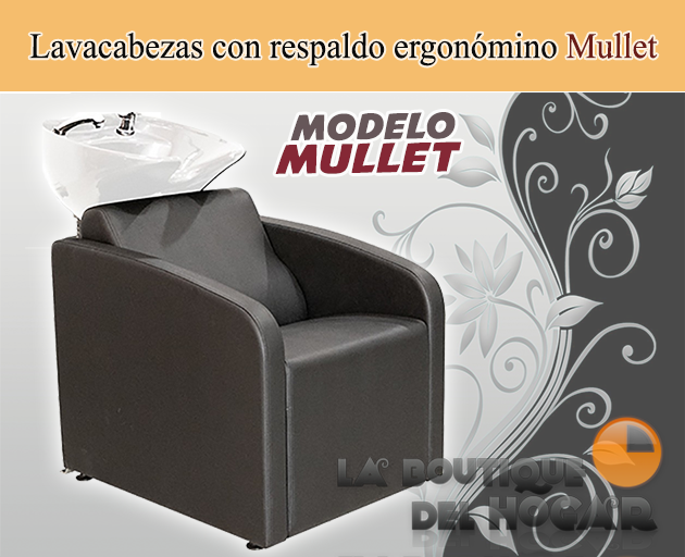 Lavacabezas Con Pica Blanca Y Respaldo Ergonómico Modelo Mullet