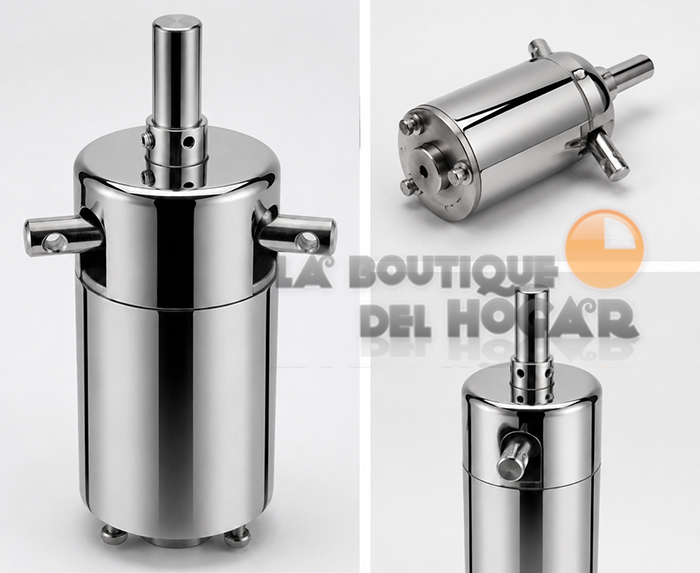 Reposapiés de Peluquería de acero inoxidable mate con forma curvada Modelo Todd
