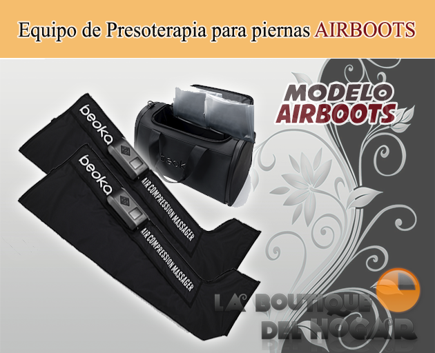 Equipo de Presoterapia Portátil deportiva para piernas con tratamiento de calor Modelo AIRBOOTS