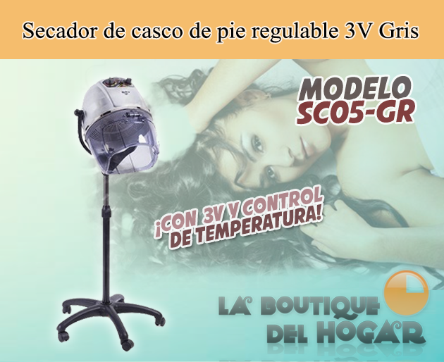 Secador de casco de pie