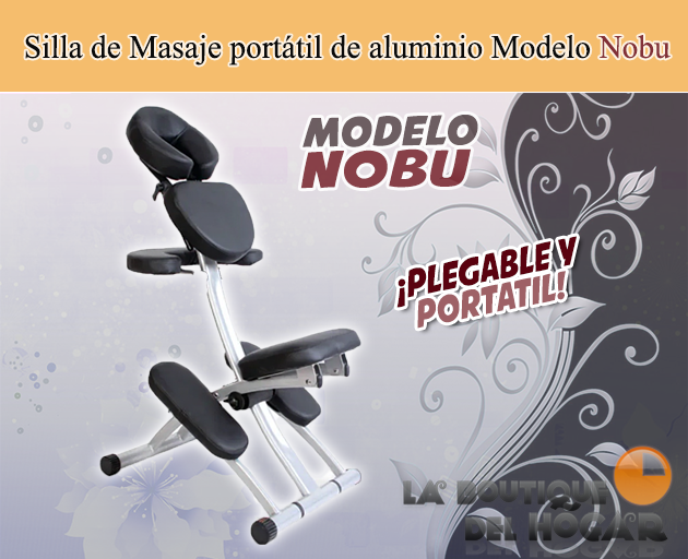 Silla de Masaje de aluminio plegable portátil Modelo Nobu Coinfycare