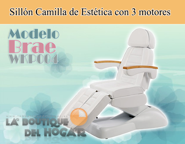 Sillón Camilla de Estética motorizada de 3 motores Brae Modelo WKP004