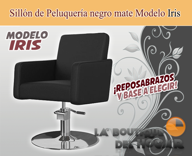 Sillón hidráulico con reposabrazos clásico Modelo Iris