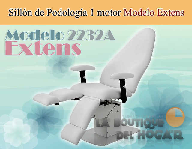 Sillón de Podología motorizado de Gama Alta con 1 motor Modelo Extens 2232A