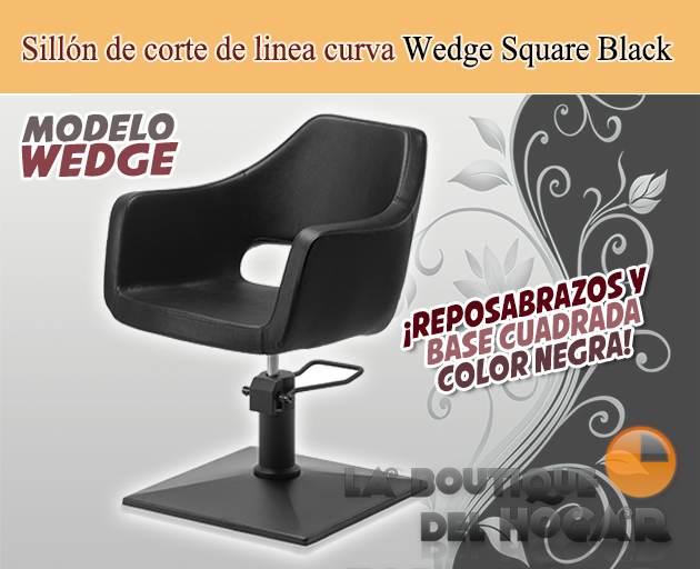 Sillón hidráulico de corte de linea curva con reposabrazos Modelo Wedge