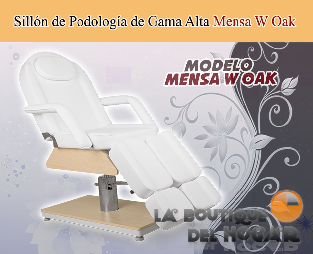Camilla de Estética hidráulica de 3 cuerpos con agujero facial Mensa W Oak