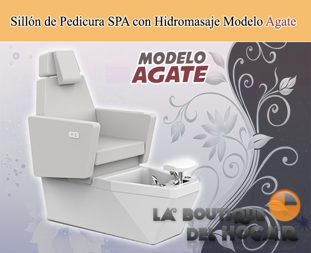Sillón de Pedicura SPA tapizado en PU con Hidromasaje Modelo Agate