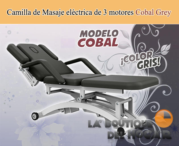Camilla de Masaje eléctrica con 3 motores y agujero facial Modelo Cobal