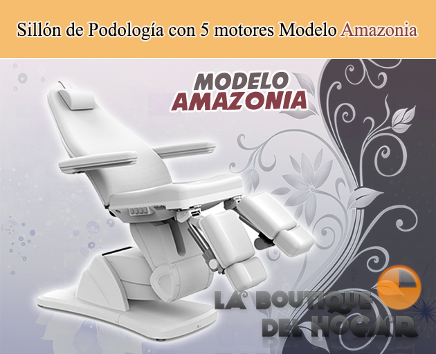 Camilla de Estética Gama Alta de 5 motores con agujero facial Modelo Amazoni