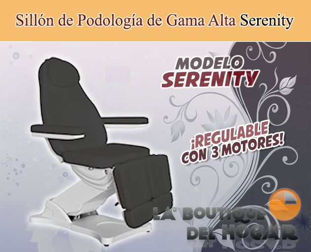 Sillón Podología Gama Alta de 3 motores con agujero facial Modelo Serenity