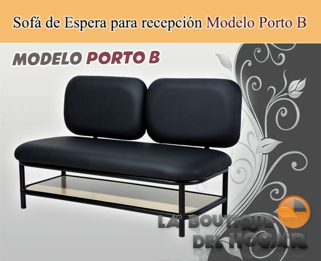 Sofá de espera para recepción Porto B