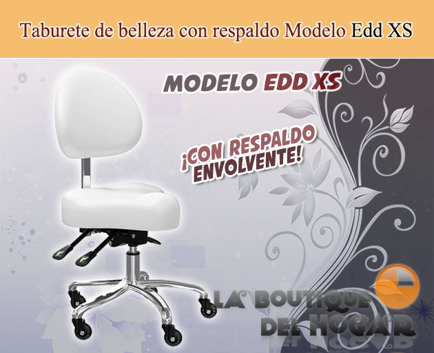 Taburete con respaldo Modelo Edd XS