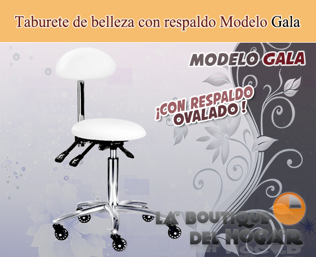 Taburete con respaldo Modelo Gala