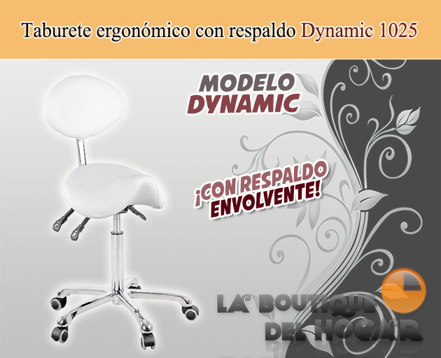 Taburete con respaldo Modelo 1025