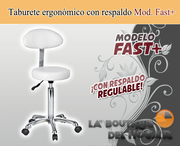 Taburete con respaldo Modelo 1023AB2