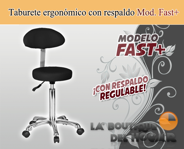 Taburete con respaldo Modelo 1023AB2