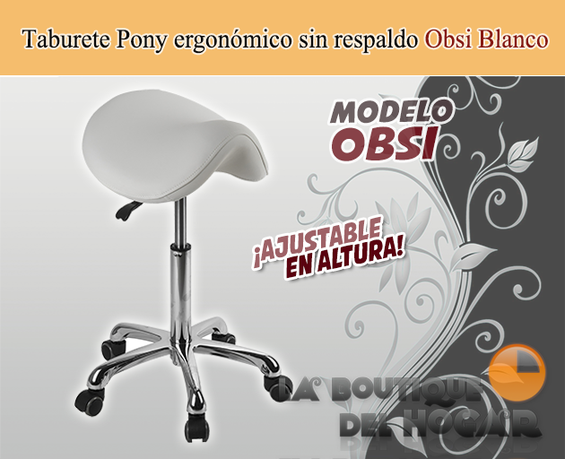 Taburete sin respaldo regulable en altura