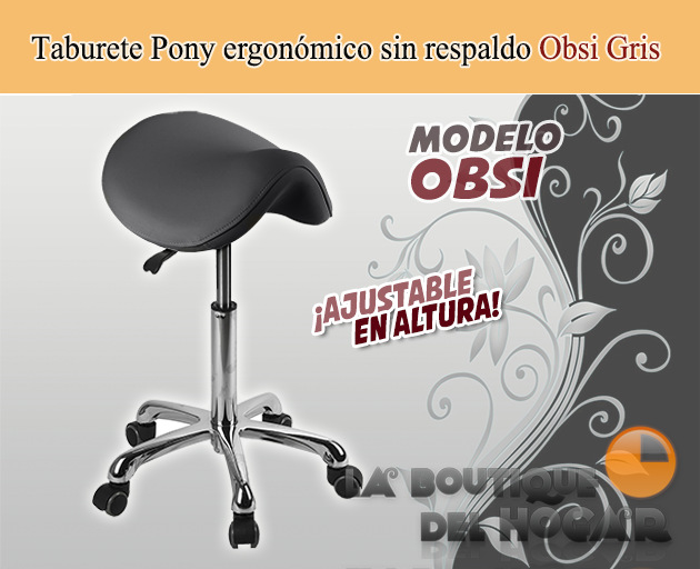 Taburete sin respaldo regulable en altura