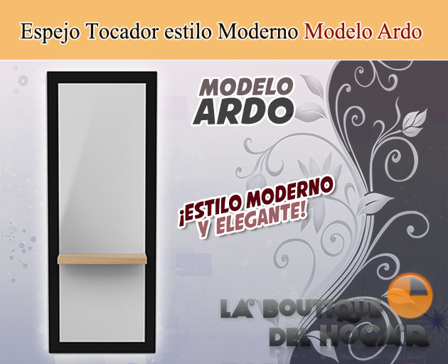 Tocadores De Peluquería LED Y Estante Negro Modelo TRAZ