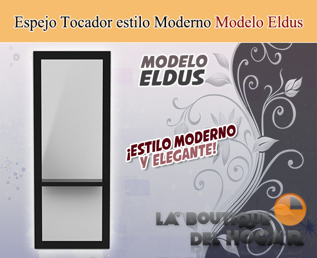 Tocador de Peluquería estilo Moderno con espejo Modelo Eldus