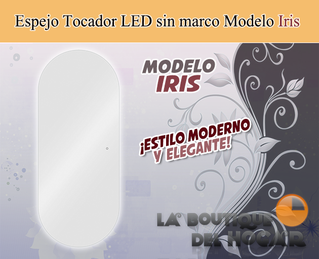 Tocador de Peluquería estilo Moderno con espejo Modelo Iris