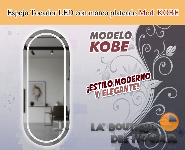 Tocador de Peluquería estilo Moderno con espejo Modelo Patrick Black