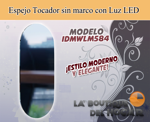 Tocador de Peluquería estilo Moderno con espejo Modelo Iris