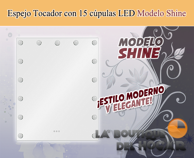 Tocador de Peluquería estilo Moderno con espejo Modelo Shine