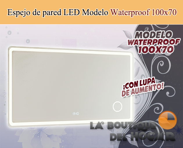 Tocador de Peluquería estilo Moderno con espejo Modelo Antivaho 80