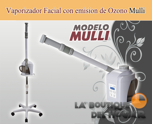 Vaporizador facial Digital con emisión de Ozono Mod. Mulli