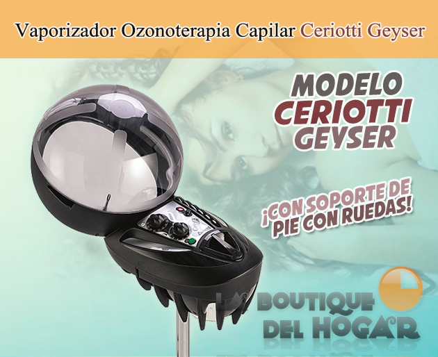 Vaporizador de Ozono para Ozonoterapia Capilar Modelo Ceriotti Geyser