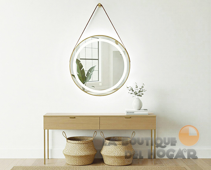 Tocador de Peluquería estilo Moderno con espejo Modelo LED Belt