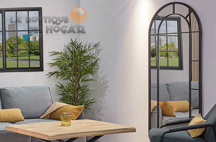 Espejo Moderno con estructura rectangular tipo ventana Modelo Dublin